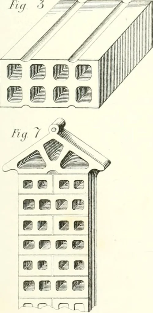 An illustration from The builder's practical director; or, Buildings for all classes, containing plans, sections and elevations for the erection of cottages, villas, farm buildings, dispensaries, public schools, &c., with detailed estimates, quantities, prices, &c. .., 1855, leaf 122