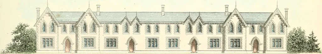 An illustration from The builder's practical director; or, Buildings for all classes, containing plans, sections and elevations for the erection of cottages, villas, farm buildings, dispensaries, public schools, &c., with detailed estimates, quantities, prices, &c. .., 1855, leaf 178