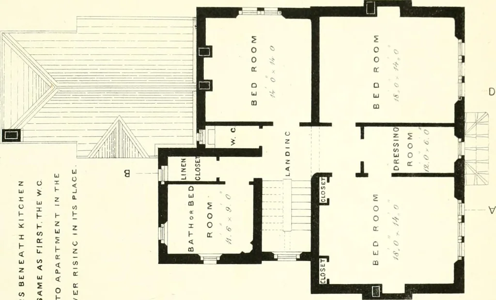 An illustration from The builder's practical director; or, Buildings for all classes, containing plans, sections and elevations for the erection of cottages, villas, farm buildings, dispensaries, public schools, &c., with detailed estimates, quantities, prices, &c. .., 1855, leaf 186