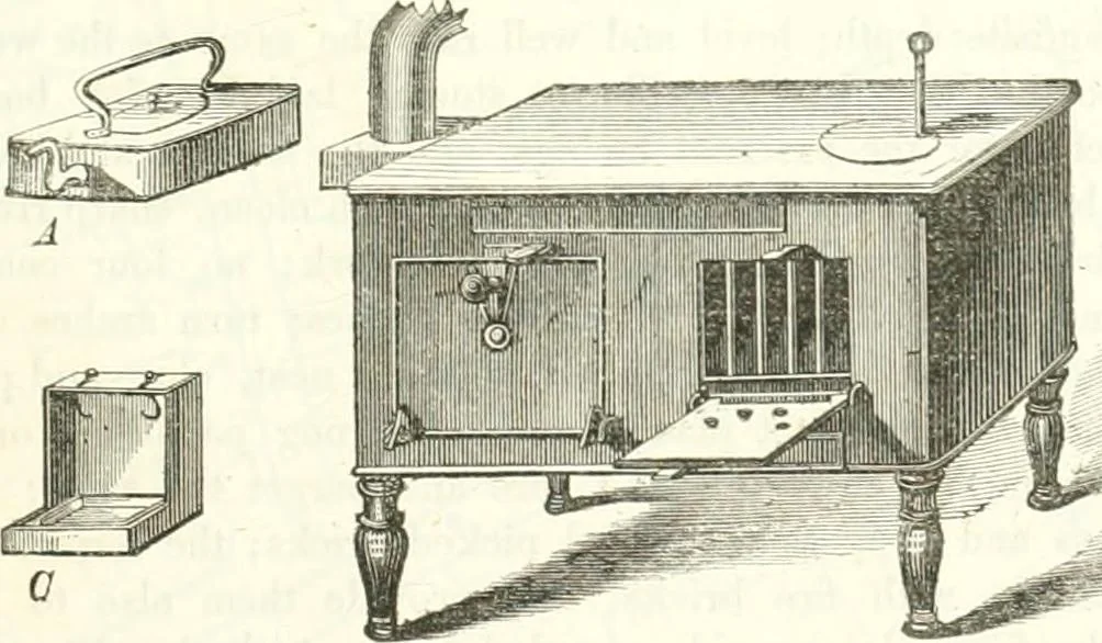 An illustration from The builder's practical director; or, Buildings for all classes, containing plans, sections and elevations for the erection of cottages, villas, farm buildings, dispensaries, public schools, &c., with detailed estimates, quantities, prices, &c. .., 1855, leaf 216