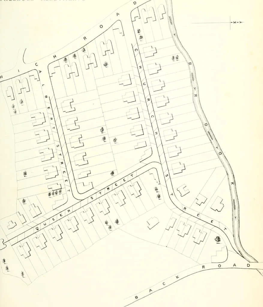 An illustration from The builder's practical director; or, Buildings for all classes, containing plans, sections and elevations for the erection of cottages, villas, farm buildings, dispensaries, public schools, &c., with detailed estimates, quantities, prices, &c. .., 1855, leaf 218