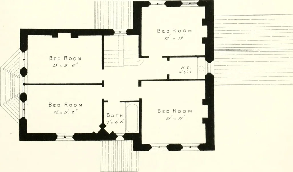 An illustration from The builder's practical director; or, Buildings for all classes, containing plans, sections and elevations for the erection of cottages, villas, farm buildings, dispensaries, public schools, &c., with detailed estimates, quantities, prices, &c. .., 1855, leaf 230