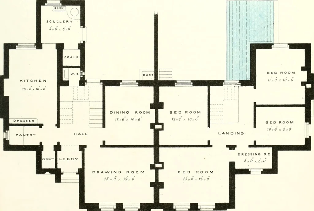 An illustration from The builder's practical director; or, Buildings for all classes, containing plans, sections and elevations for the erection of cottages, villas, farm buildings, dispensaries, public schools, &c., with detailed estimates, quantities, prices, &c. .., 1855, leaf 270