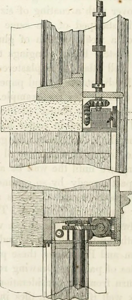 An illustration from The builder's practical director; or, Buildings for all classes, containing plans, sections and elevations for the erection of cottages, villas, farm buildings, dispensaries, public schools, &c., with detailed estimates, quantities, prices, &c. .., 1855, leaf 281