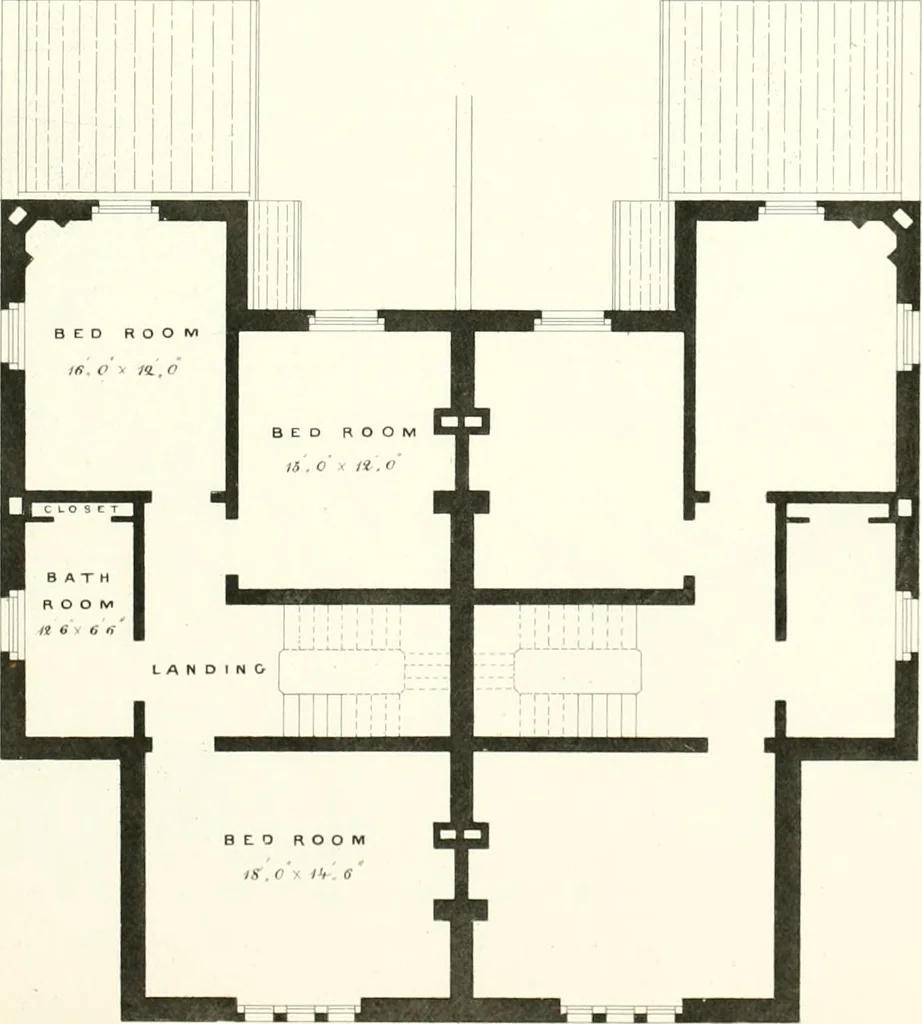 An illustration from The builder's practical director; or, Buildings for all classes, containing plans, sections and elevations for the erection of cottages, villas, farm buildings, dispensaries, public schools, &c., with detailed estimates, quantities, prices, &c. .., 1855, leaf 310