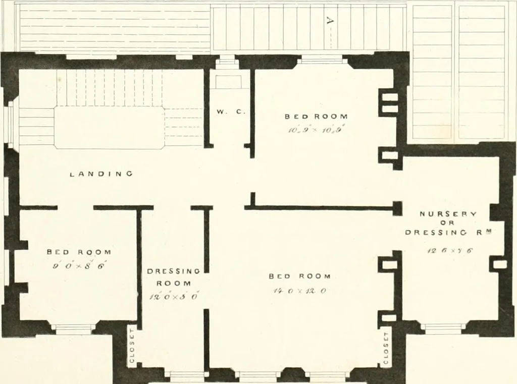 An illustration from The builder's practical director; or, Buildings for all classes, containing plans, sections and elevations for the erection of cottages, villas, farm buildings, dispensaries, public schools, &c., with detailed estimates, quantities, prices, &c. .., 1855, leaf 326