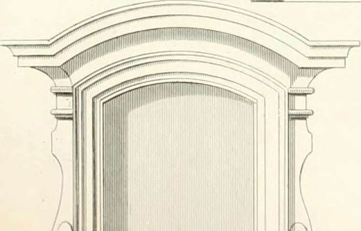 An illustration from The builder's practical director; or, Buildings for all classes, containing plans, sections and elevations for the erection of cottages, villas, farm buildings, dispensaries, public schools, &c., with detailed estimates, quantities, prices, &c. .., 1855, leaf 330