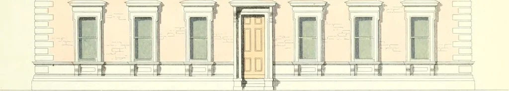 An illustration from The builder's practical director; or, Buildings for all classes, containing plans, sections and elevations for the erection of cottages, villas, farm buildings, dispensaries, public schools, &c., with detailed estimates, quantities, prices, &c. .., 1855, leaf 398