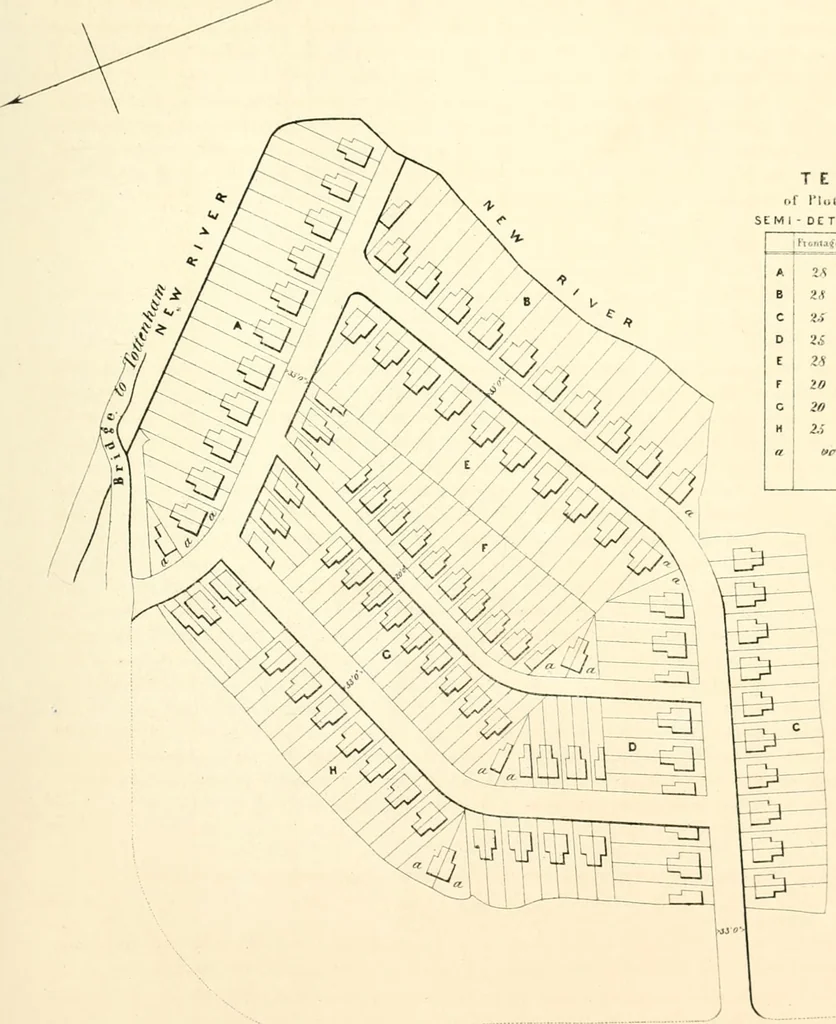 An illustration from The builder's practical director; or, Buildings for all classes, containing plans, sections and elevations for the erection of cottages, villas, farm buildings, dispensaries, public schools, &c., with detailed estimates, quantities, prices, &c. .., 1855, leaf 42