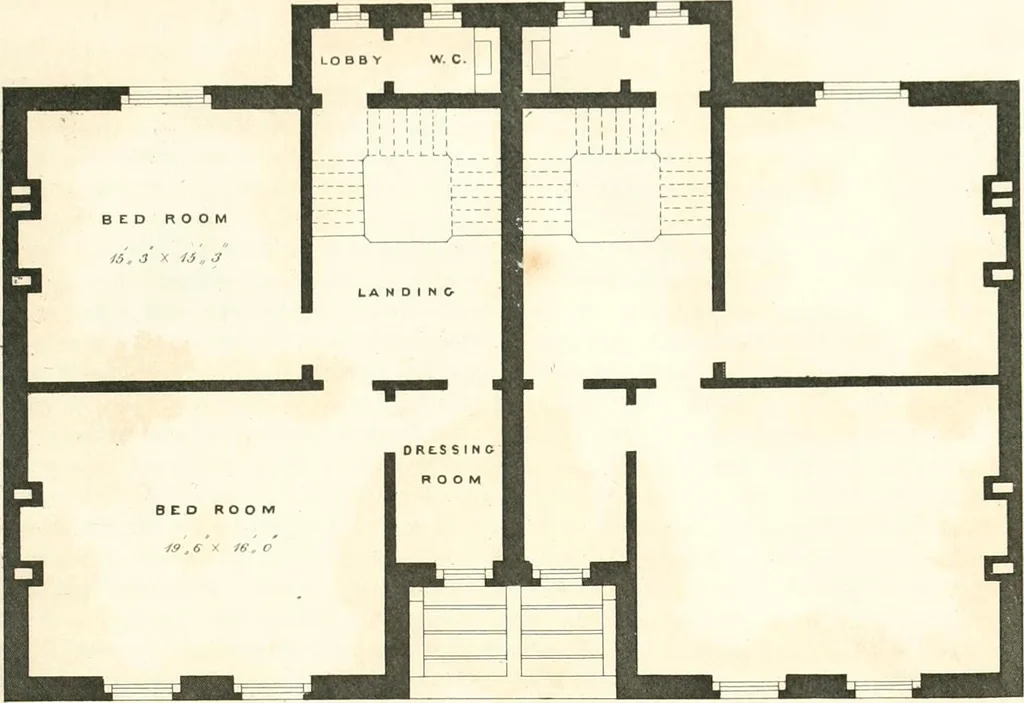 An illustration from The builder's practical director; or, Buildings for all classes, containing plans, sections and elevations for the erection of cottages, villas, farm buildings, dispensaries, public schools, &c., with detailed estimates, quantities, prices, &c. .., 1855, leaf 454