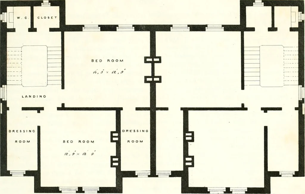 An illustration from The builder's practical director; or, Buildings for all classes, containing plans, sections and elevations for the erection of cottages, villas, farm buildings, dispensaries, public schools, &c., with detailed estimates, quantities, prices, &c. .., 1855, leaf 474