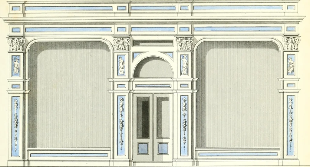 An illustration from The builder's practical director; or, Buildings for all classes, containing plans, sections and elevations for the erection of cottages, villas, farm buildings, dispensaries, public schools, &c., with detailed estimates, quantities, prices, &c. .., 1855, leaf 490