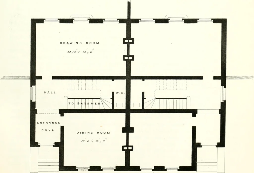 An illustration from The builder's practical director; or, Buildings for all classes, containing plans, sections and elevations for the erection of cottages, villas, farm buildings, dispensaries, public schools, &c., with detailed estimates, quantities, prices, &c. .., 1855, leaf 502