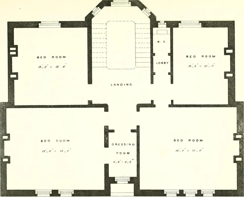 An illustration from The builder's practical director; or, Buildings for all classes, containing plans, sections and elevations for the erection of cottages, villas, farm buildings, dispensaries, public schools, &c., with detailed estimates, quantities, prices, &c. .., 1855, leaf 540