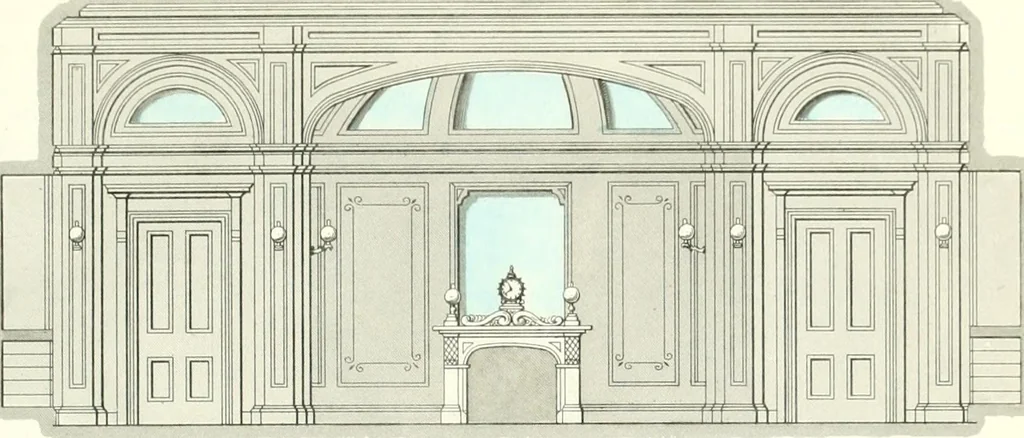 An illustration from The builder's practical director; or, Buildings for all classes, containing plans, sections and elevations for the erection of cottages, villas, farm buildings, dispensaries, public schools, &c., with detailed estimates, quantities, prices, &c. .., 1855, leaf 548