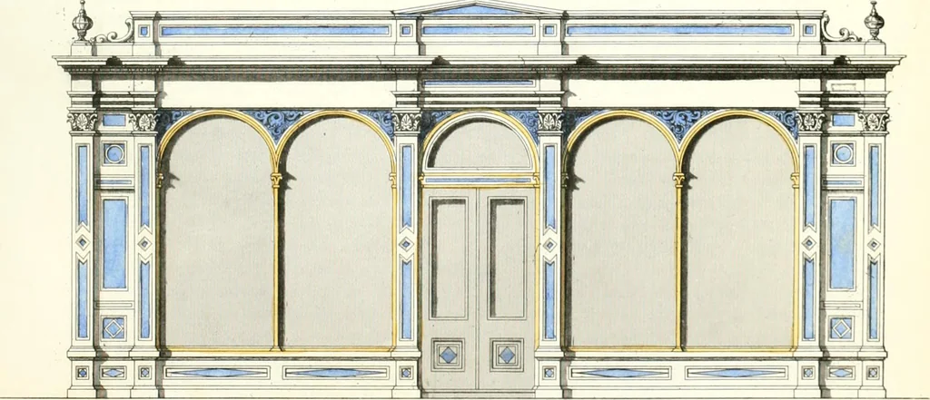An illustration from The builder's practical director; or, Buildings for all classes, containing plans, sections and elevations for the erection of cottages, villas, farm buildings, dispensaries, public schools, &c., with detailed estimates, quantities, prices, &c. .., 1855, leaf 548