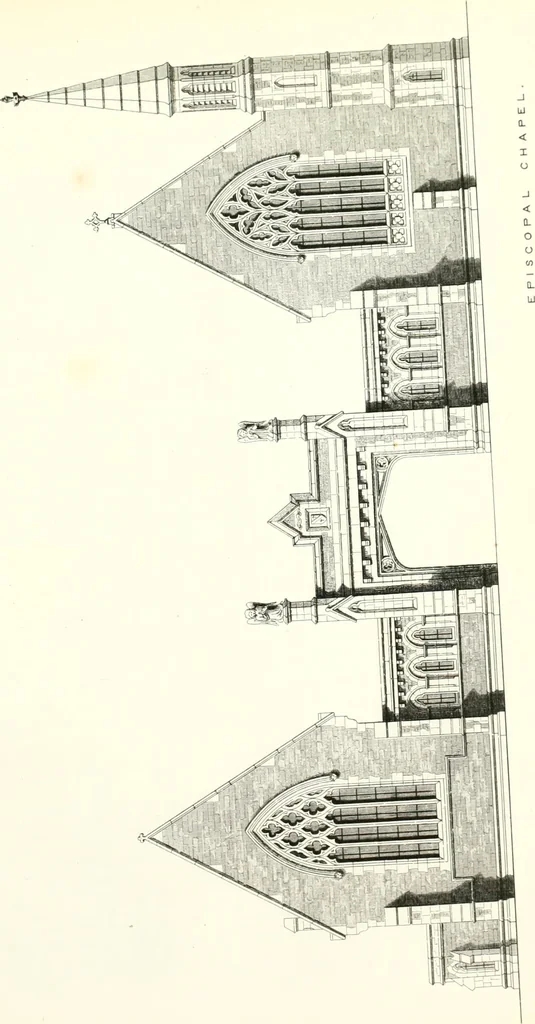 An illustration from The builder's practical director; or, Buildings for all classes, containing plans, sections and elevations for the erection of cottages, villas, farm buildings, dispensaries, public schools, &c., with detailed estimates, quantities, prices, &c. .., 1855, leaf 560