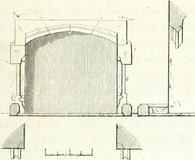 An illustration from The builder's practical director; or, Buildings for all classes, containing plans, sections and elevations for the erection of cottages, villas, farm buildings, dispensaries, public schools, &c., with detailed estimates, quantities, prices, &c. .., 1855, leaf 594