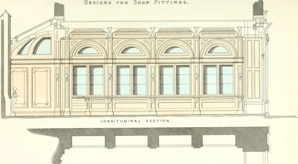 An illustration from The builder's practical director; or, Buildings for all classes, containing plans, sections and elevations for the erection of cottages, villas, farm buildings, dispensaries, public schools, &c., with detailed estimates, quantities, prices, &c. .., 1855, leaf 596