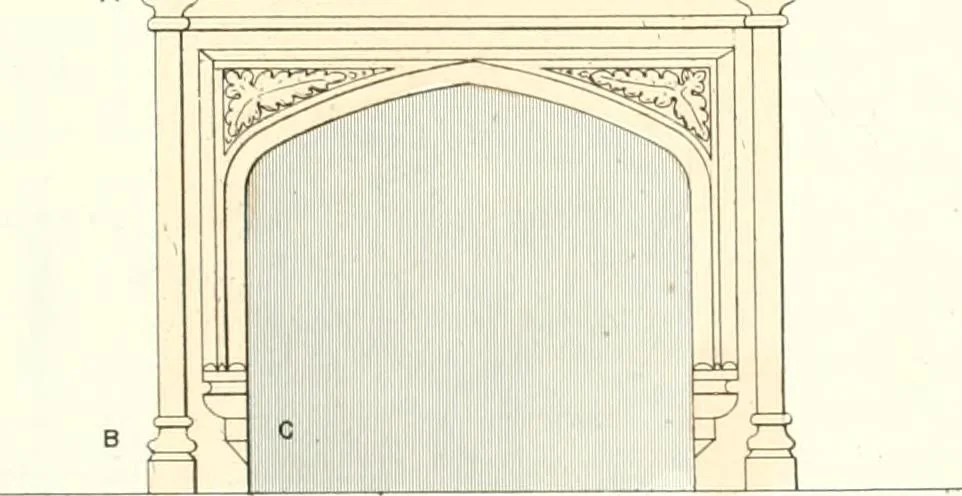 An illustration from The builder's practical director; or, Buildings for all classes, containing plans, sections and elevations for the erection of cottages, villas, farm buildings, dispensaries, public schools, &c., with detailed estimates, quantities, prices, &c. .., 1855, leaf 616