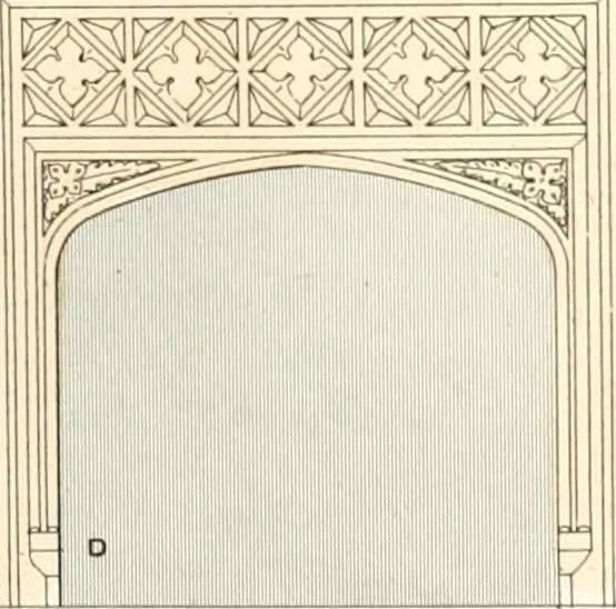 An illustration from The builder's practical director; or, Buildings for all classes, containing plans, sections and elevations for the erection of cottages, villas, farm buildings, dispensaries, public schools, &c., with detailed estimates, quantities, prices, &c. .., 1855, leaf 616