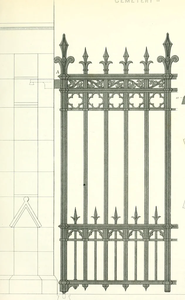 An illustration from The builder's practical director; or, Buildings for all classes, containing plans, sections and elevations for the erection of cottages, villas, farm buildings, dispensaries, public schools, &c., with detailed estimates, quantities, prices, &c. .., 1855, leaf 620