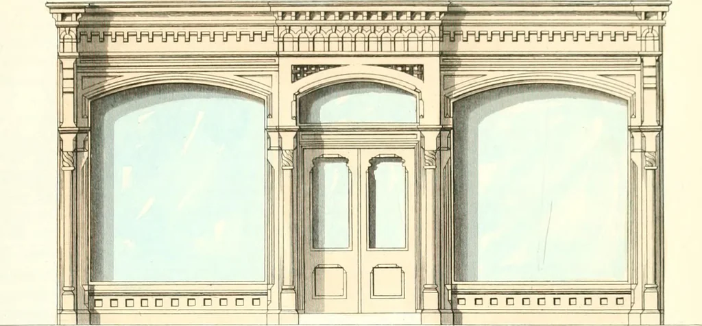 An illustration from The builder's practical director; or, Buildings for all classes, containing plans, sections and elevations for the erection of cottages, villas, farm buildings, dispensaries, public schools, &c., with detailed estimates, quantities, prices, &c. .., 1855, leaf 628