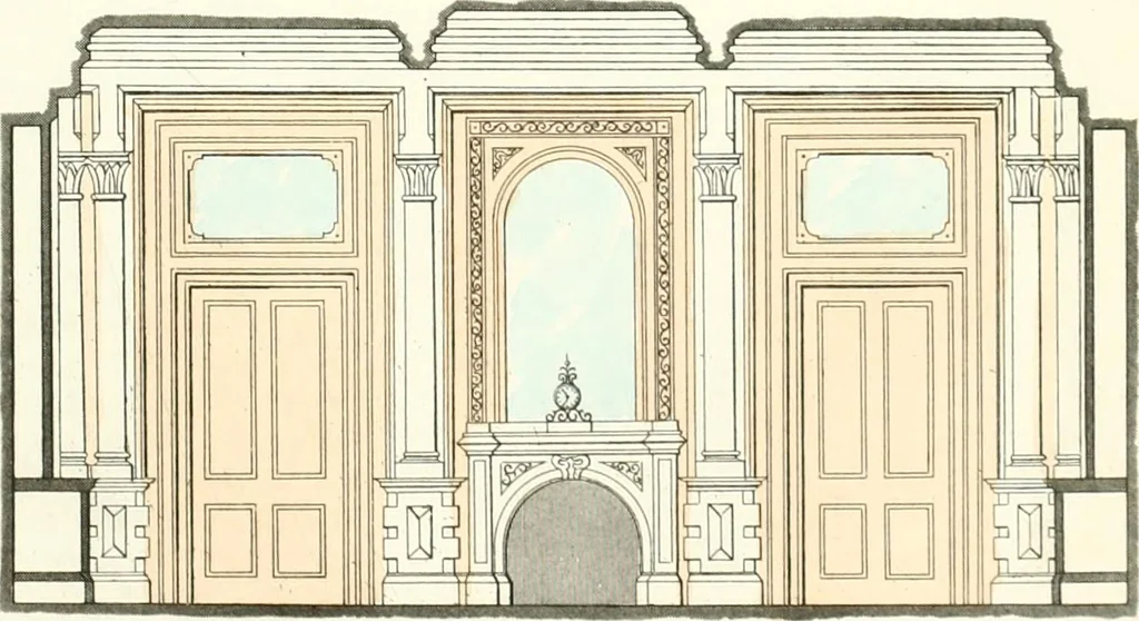 An illustration from The builder's practical director; or, Buildings for all classes, containing plans, sections and elevations for the erection of cottages, villas, farm buildings, dispensaries, public schools, &c., with detailed estimates, quantities, prices, &c. .., 1855, leaf 628