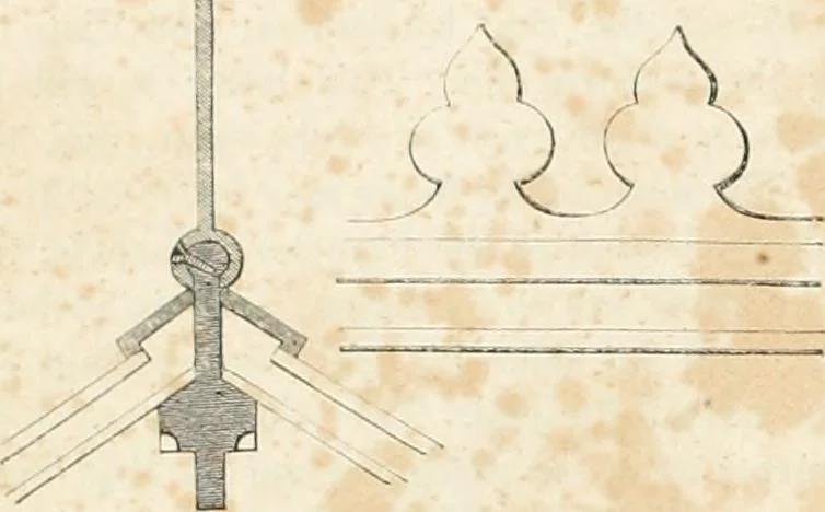 An illustration from The builder's practical director; or, Buildings for all classes, containing plans, sections and elevations for the erection of cottages, villas, farm buildings, dispensaries, public schools, &c., with detailed estimates, quantities, prices, &c. .., 1855, leaf 639