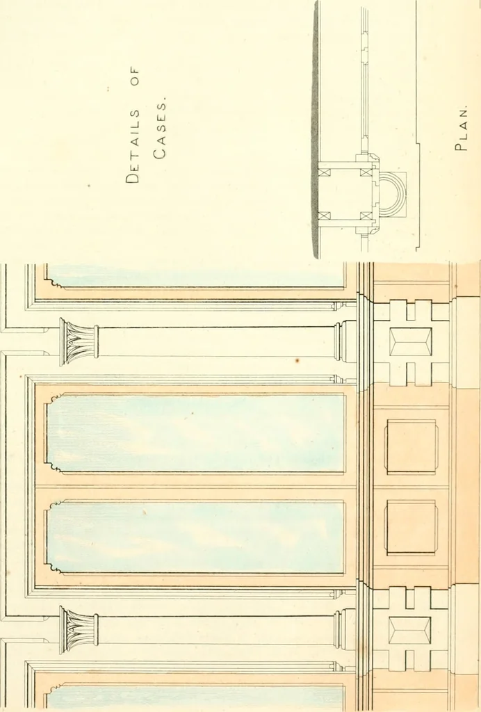An illustration from The builder's practical director; or, Buildings for all classes, containing plans, sections and elevations for the erection of cottages, villas, farm buildings, dispensaries, public schools, &c., with detailed estimates, quantities, prices, &c. .., 1855, leaf 644