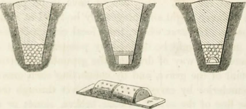 An illustration from The builder's practical director; or, Buildings for all classes, containing plans, sections and elevations for the erection of cottages, villas, farm buildings, dispensaries, public schools, &c., with detailed estimates, quantities, prices, &c. .., 1855, leaf 655
