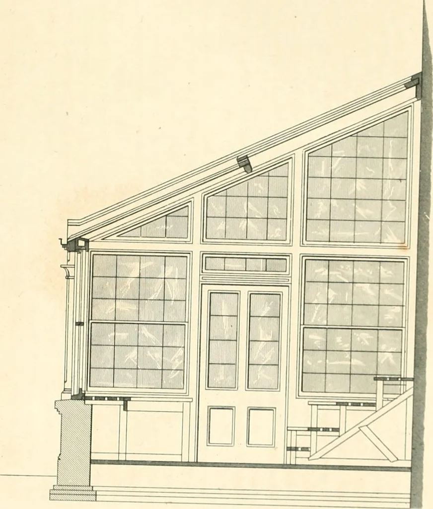 An illustration from The builder's practical director; or, Buildings for all classes, containing plans, sections and elevations for the erection of cottages, villas, farm buildings, dispensaries, public schools, &c., with detailed estimates, quantities, prices, &c. .., 1855, leaf 656