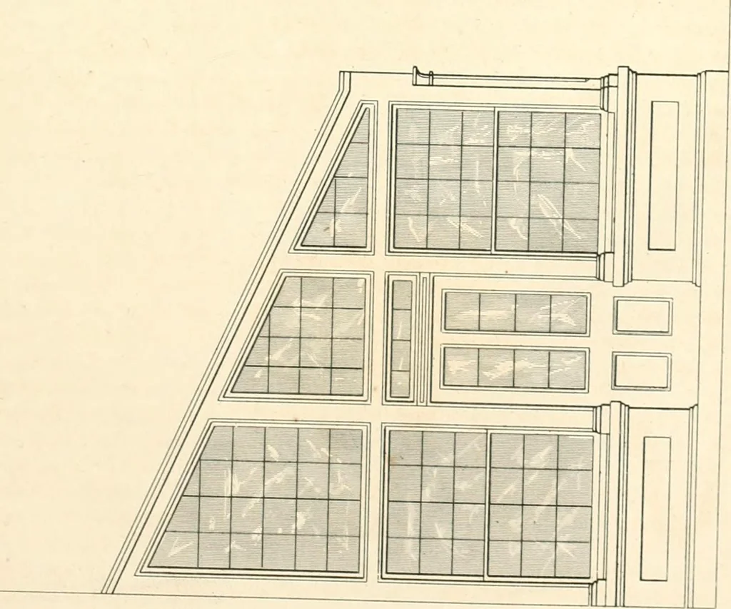 An illustration from The builder's practical director; or, Buildings for all classes, containing plans, sections and elevations for the erection of cottages, villas, farm buildings, dispensaries, public schools, &c., with detailed estimates, quantities, prices, &c. .., 1855, leaf 656