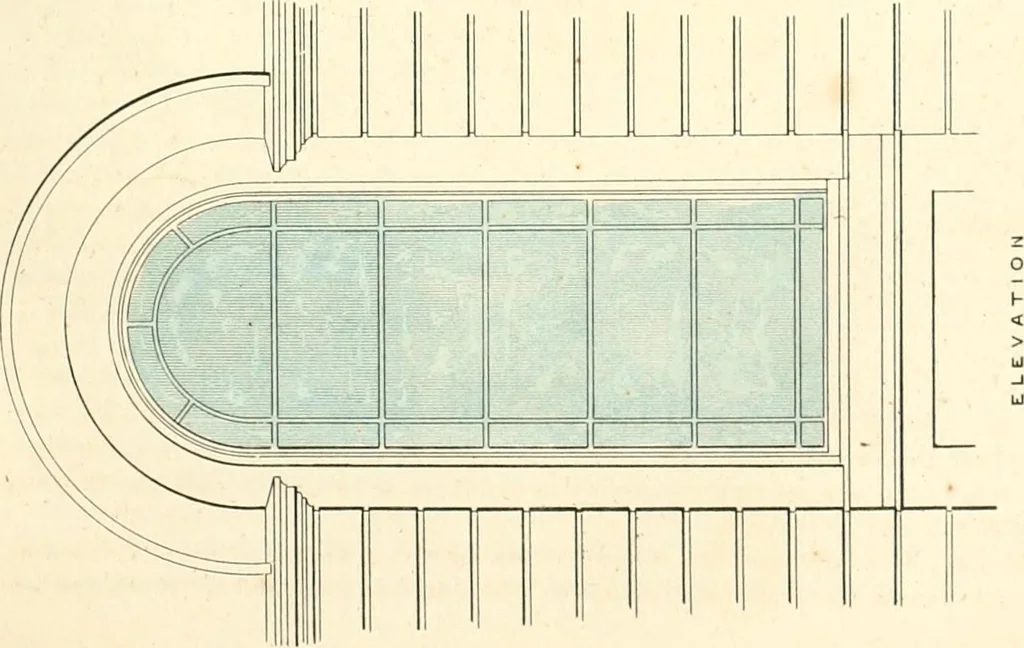 An illustration from The builder's practical director; or, Buildings for all classes, containing plans, sections and elevations for the erection of cottages, villas, farm buildings, dispensaries, public schools, &c., with detailed estimates, quantities, prices, &c. .., 1855, leaf 664