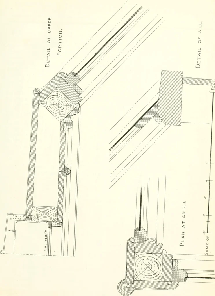 An illustration from The builder's practical director; or, Buildings for all classes, containing plans, sections and elevations for the erection of cottages, villas, farm buildings, dispensaries, public schools, &c., with detailed estimates, quantities, prices, &c. .., 1855, leaf 700