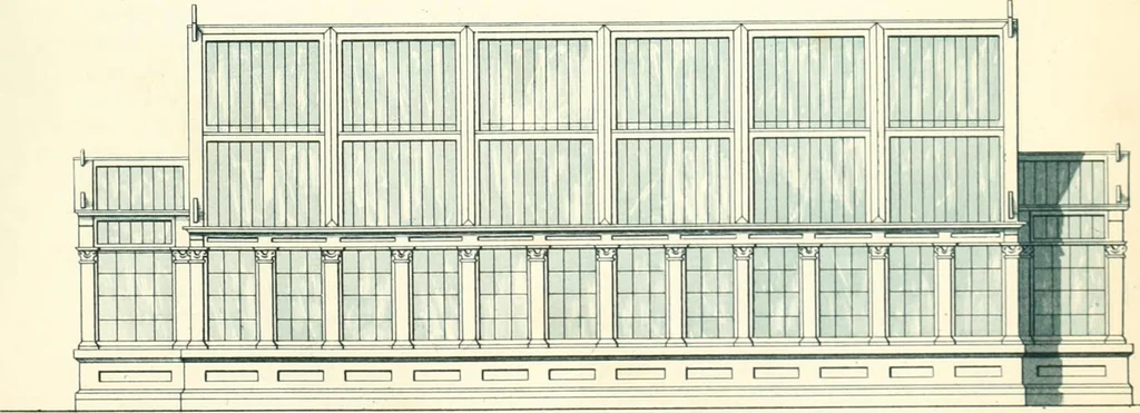 An illustration from The builder's practical director; or, Buildings for all classes, containing plans, sections and elevations for the erection of cottages, villas, farm buildings, dispensaries, public schools, &c., with detailed estimates, quantities, prices, &c. .., 1855, leaf 740