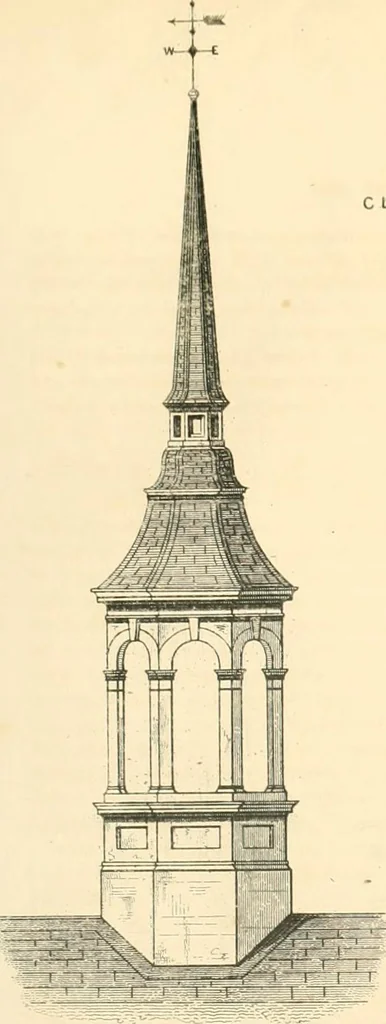 An illustration from The builder's practical director; or, Buildings for all classes, containing plans, sections and elevations for the erection of cottages, villas, farm buildings, dispensaries, public schools, &c., with detailed estimates, quantities, prices, &c. .., 1855, leaf 764