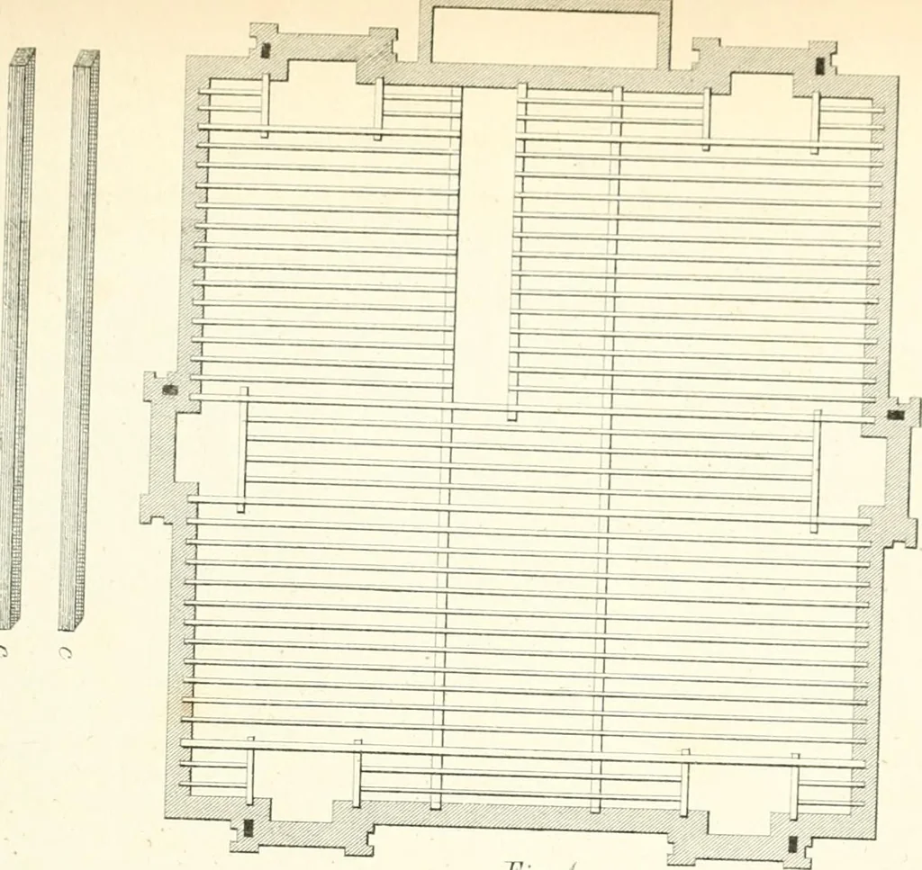 An illustration from The builder's practical director; or, Buildings for all classes, containing plans, sections and elevations for the erection of cottages, villas, farm buildings, dispensaries, public schools, &c., with detailed estimates, quantities, prices, &c. .., 1855, leaf 90
