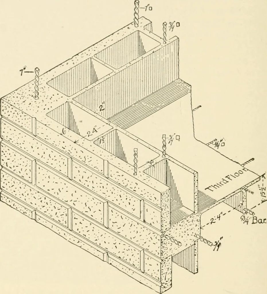 An illustration from Building construction and superintendence, by F.E. Kidder ..., 1896, leaf 379