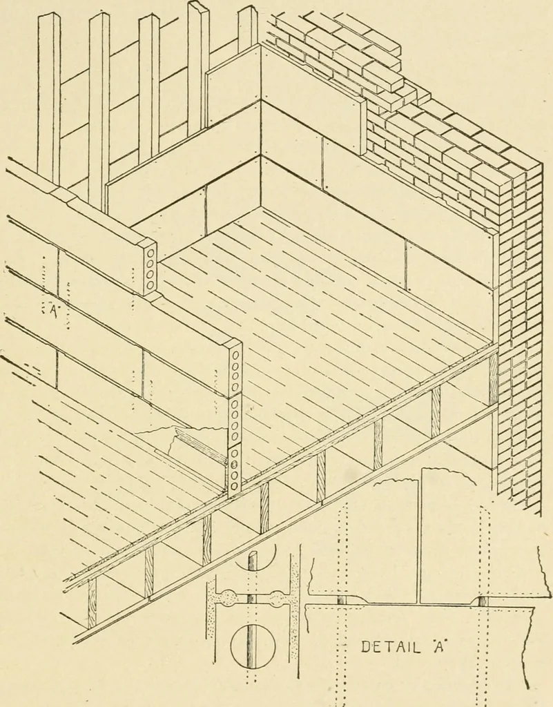 An illustration from Building construction and superintendence, by F.E. Kidder ..., 1896, leaf 428