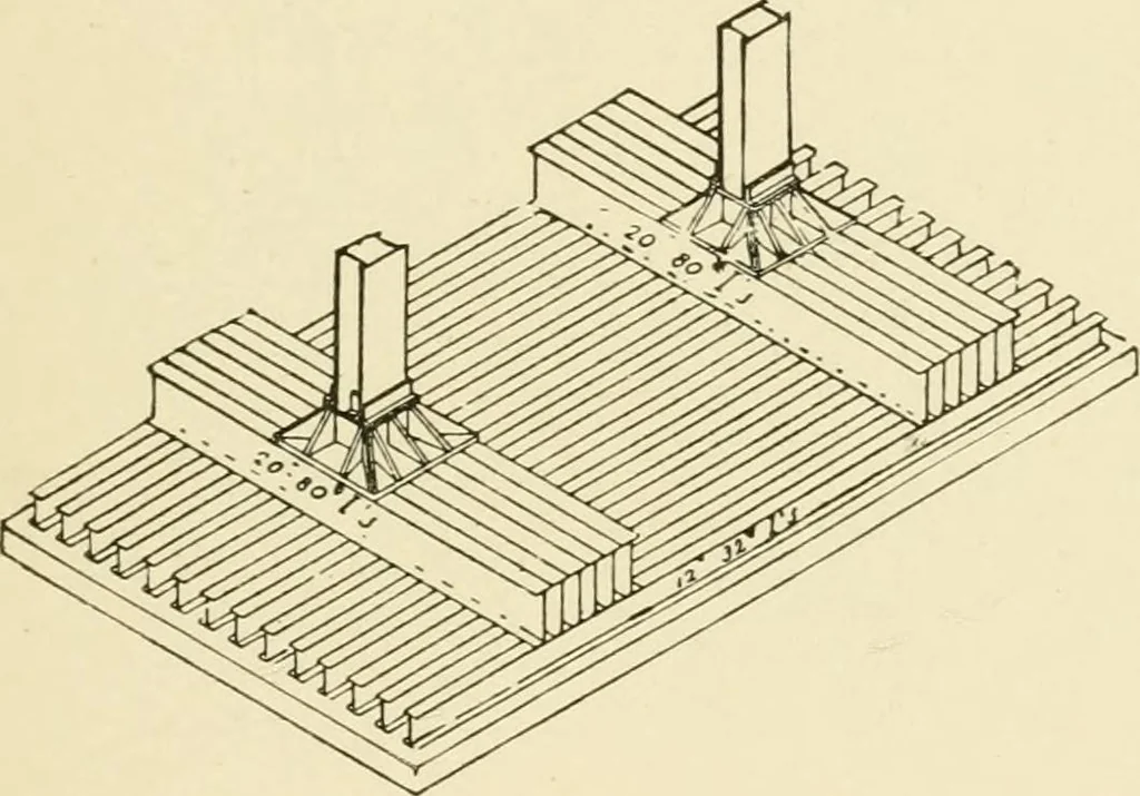 An illustration from Building construction and superintendence, by F.E. Kidder ..., 1896, leaf 56