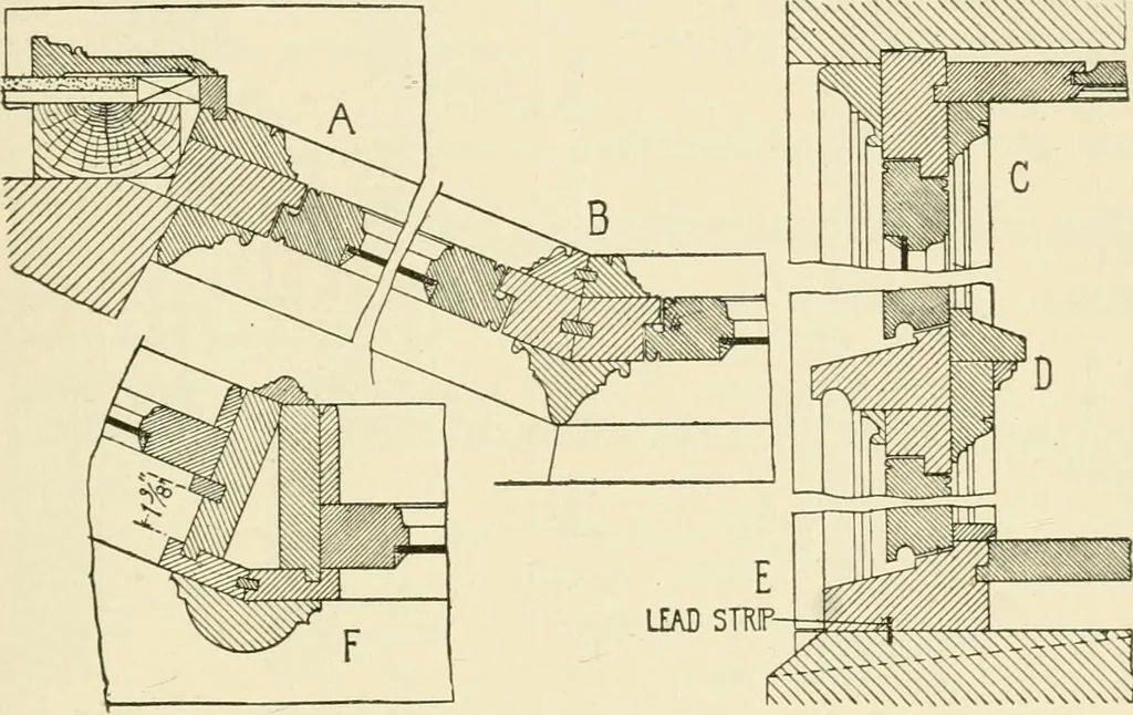 An illustration from Building construction and superintendence, by F.E. Kidder ..., 1896, leaf 134