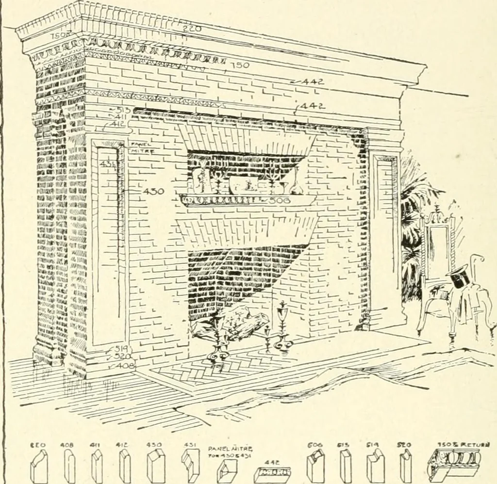 An illustration from Building construction and superintendence, 1909, leaf 421