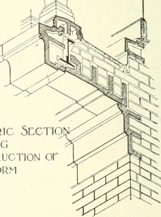 An illustration from Building construction and superintendence, 1909, leaf 455