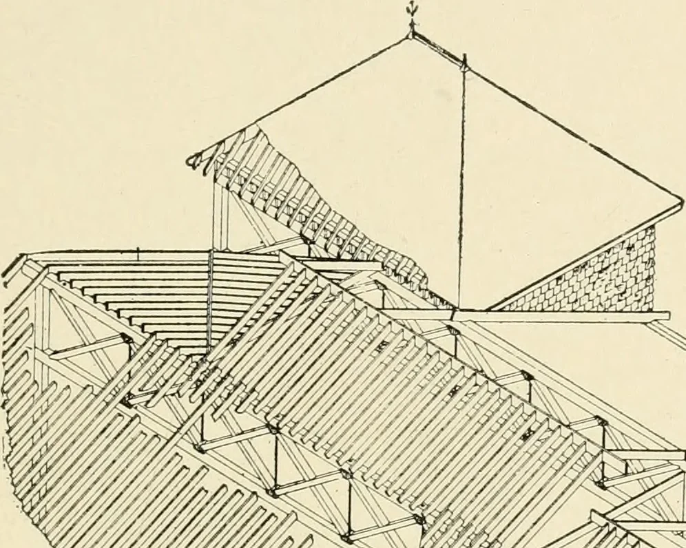 An illustration from Building construction and superintendence, by F.E. Kidder ..., 1896, leaf 104