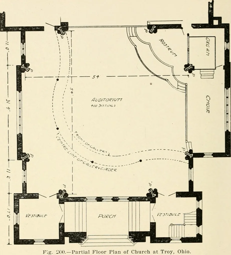 An illustration from Building construction and superintendence, by F.E. Kidder ..., 1896, leaf 173