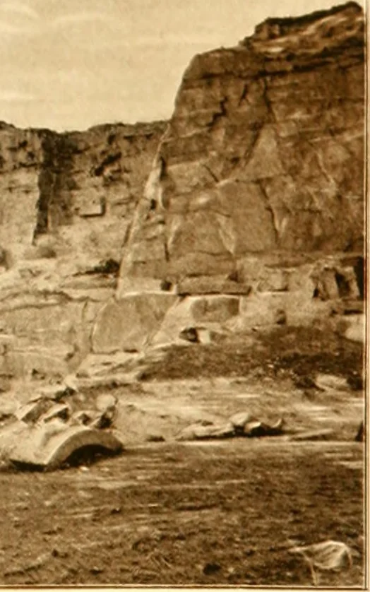 An illustration from The building and decorative stones of Maryland, containing an account of their properties and distribution, 1898, leaf 132