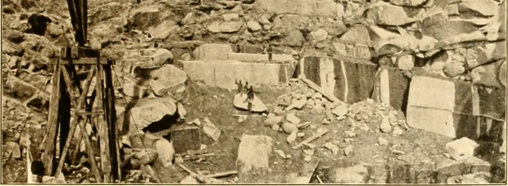 An illustration from The building and decorative stones of Maryland, containing an account of their properties and distribution, 1898, leaf 140
