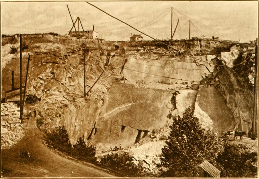 An illustration from The building and decorative stones of Maryland, containing an account of their properties and distribution, 1898, leaf 162