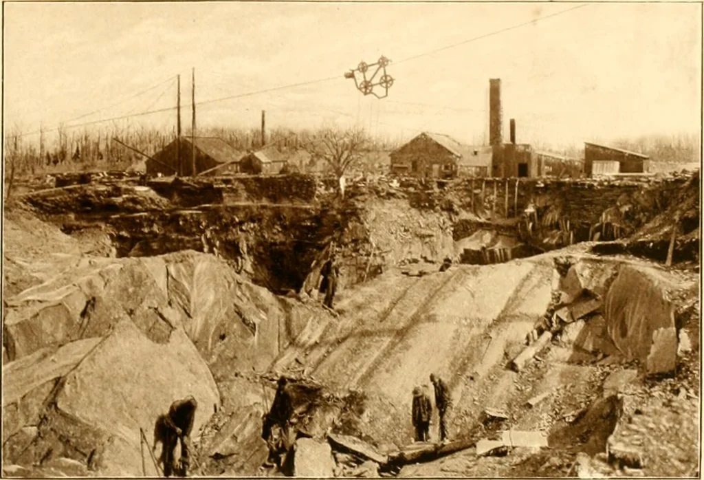 An illustration from The building and decorative stones of Maryland, containing an account of their properties and distribution, 1898, leaf 248